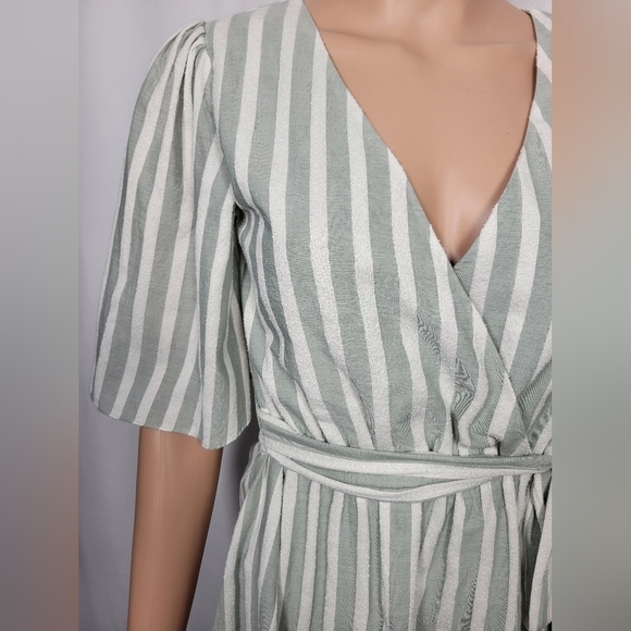 Gianni Bini Striped Wrapped Style Dress - Picture 2 of 12